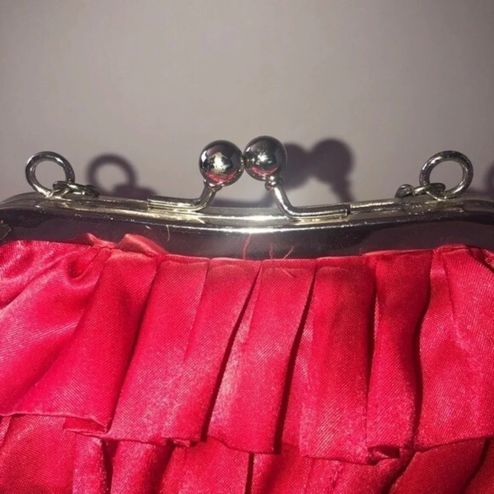 Kids/Girls Red Ruffle Clutch Purse‎ Bag